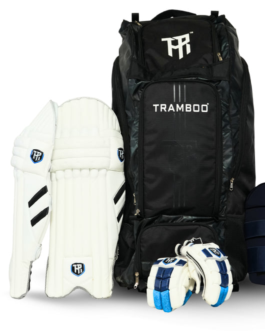 Tramboo Alpine Pro Kit - Alpine Bat, Kitbag, Batting Pads, Gloves, Thigh Pad