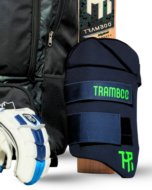 Tramboo Alpine Pro Kit - Alpine Bat, Kitbag, Batting Pads, Gloves, Thigh Pad