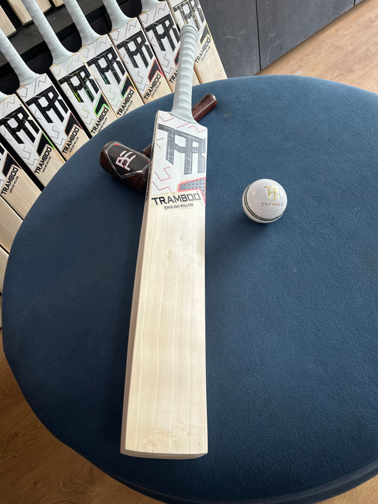 #EW-NL2 Grade 3 English Willow Bat (Full Profile, 1185 Grams, Round Handle)