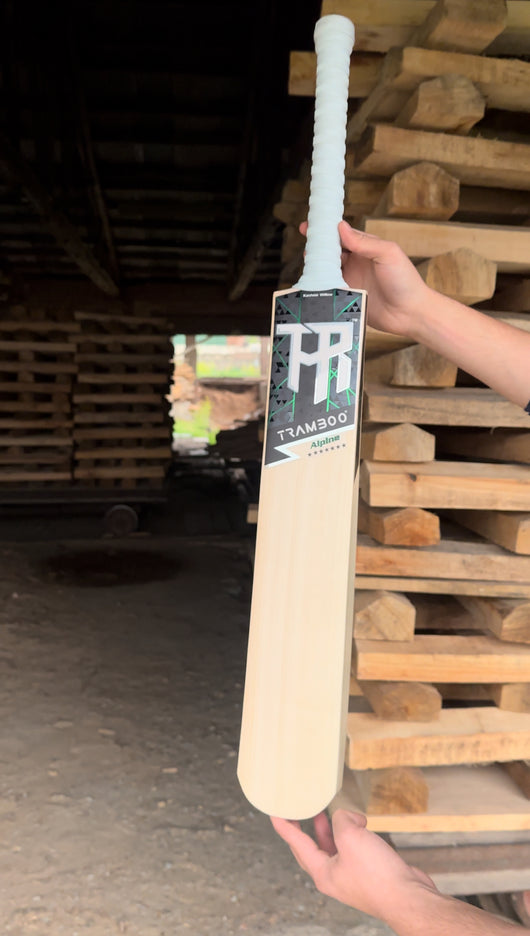 Alpine Black Leather Bat - Worlds Best Willow