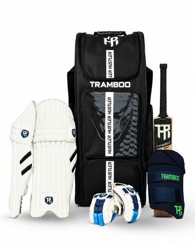 Tramboo Hustler Kit - Alpine Bat, Kitbag, Batting Pads, Gloves, Thigh Pad
