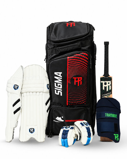 Tramboo Alpine Pro Kit - Alpine Bat, Kitbag, Batting Pads, Gloves, Thigh Pad