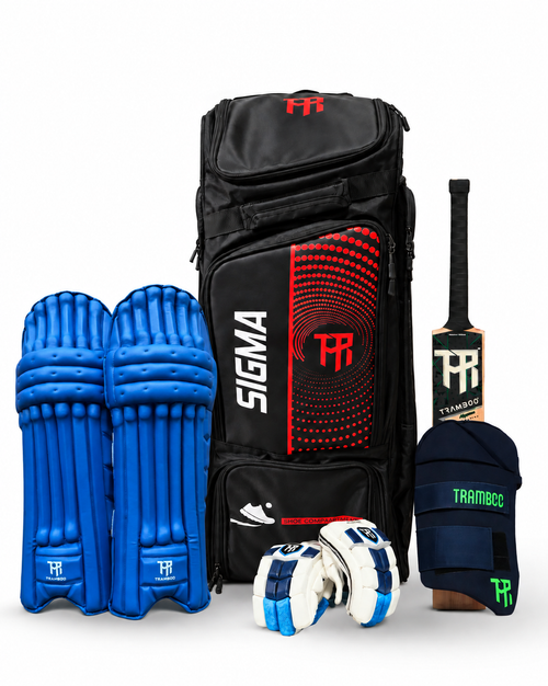 Tramboo Alpine Pro Kit - Alpine Bat, Kitbag, Batting Pads, Gloves, Thigh Pad